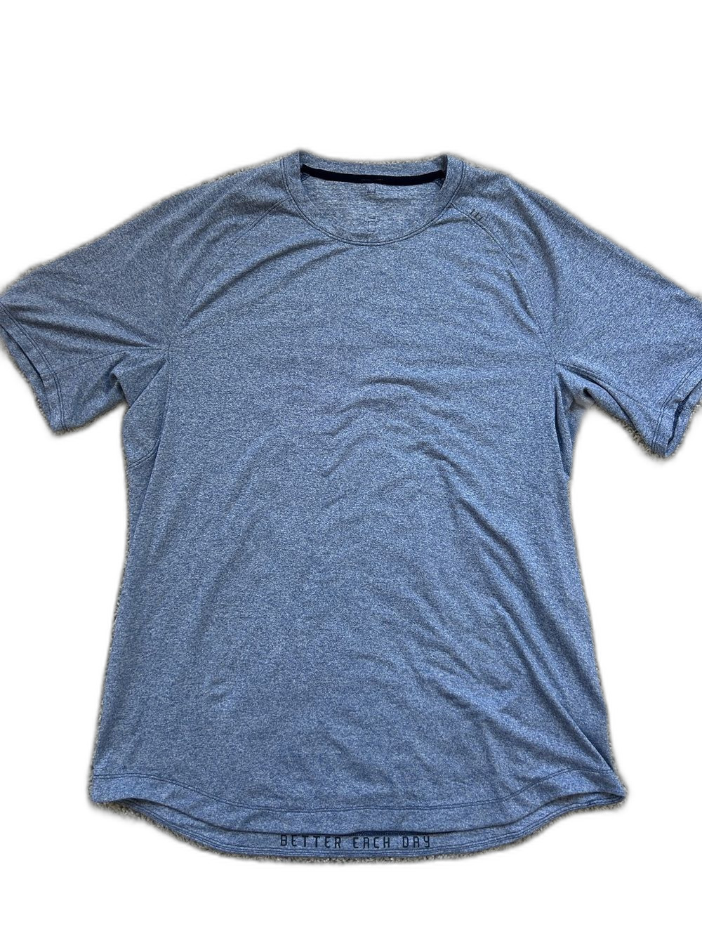 Lululemon Drysense Training short sleeve shirt heathered blue